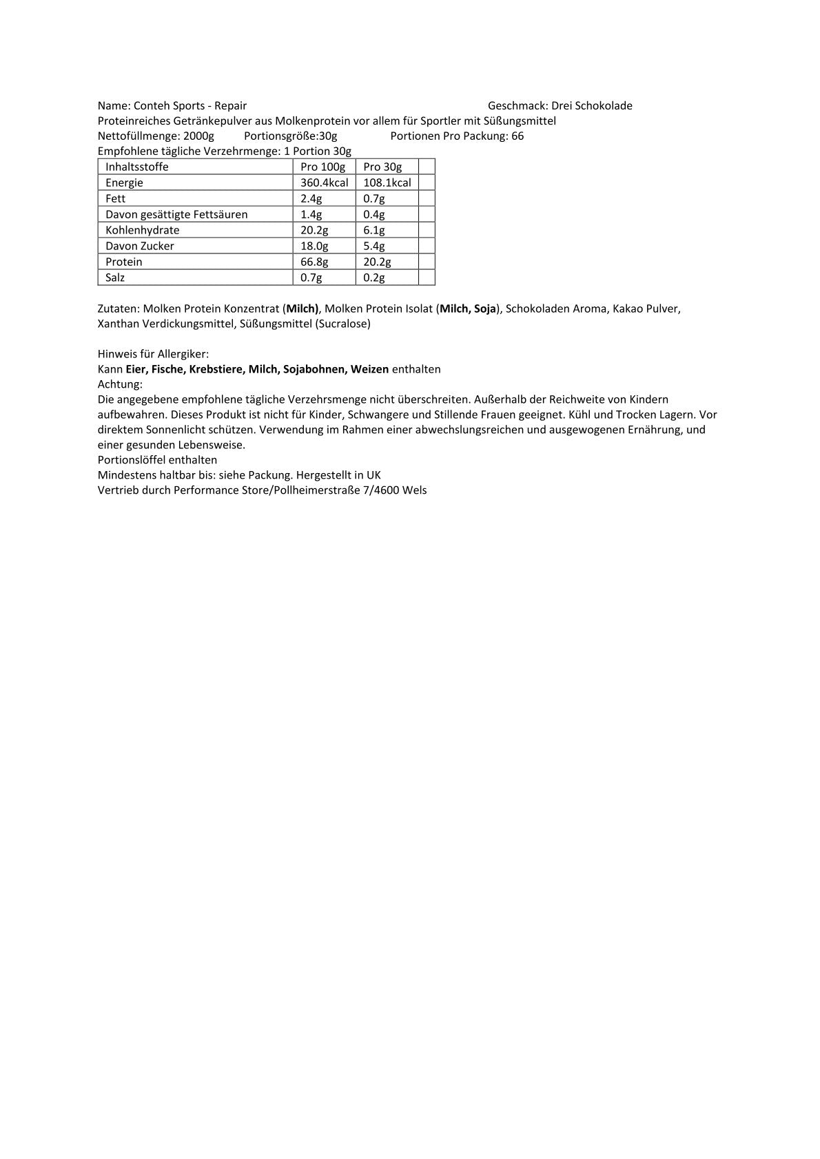 Conteh Sports - Repair Whey