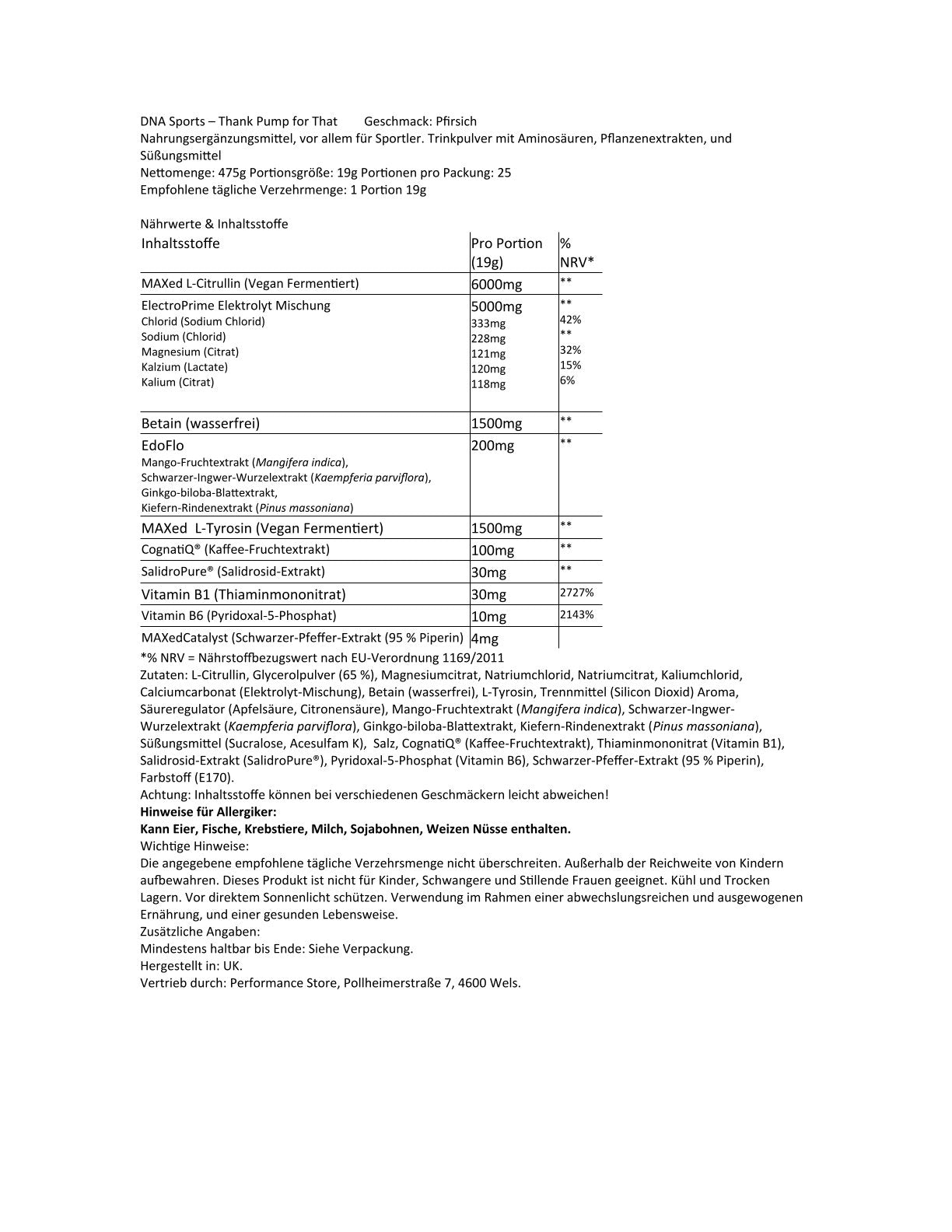 DNA Sports - Thank Pump for That