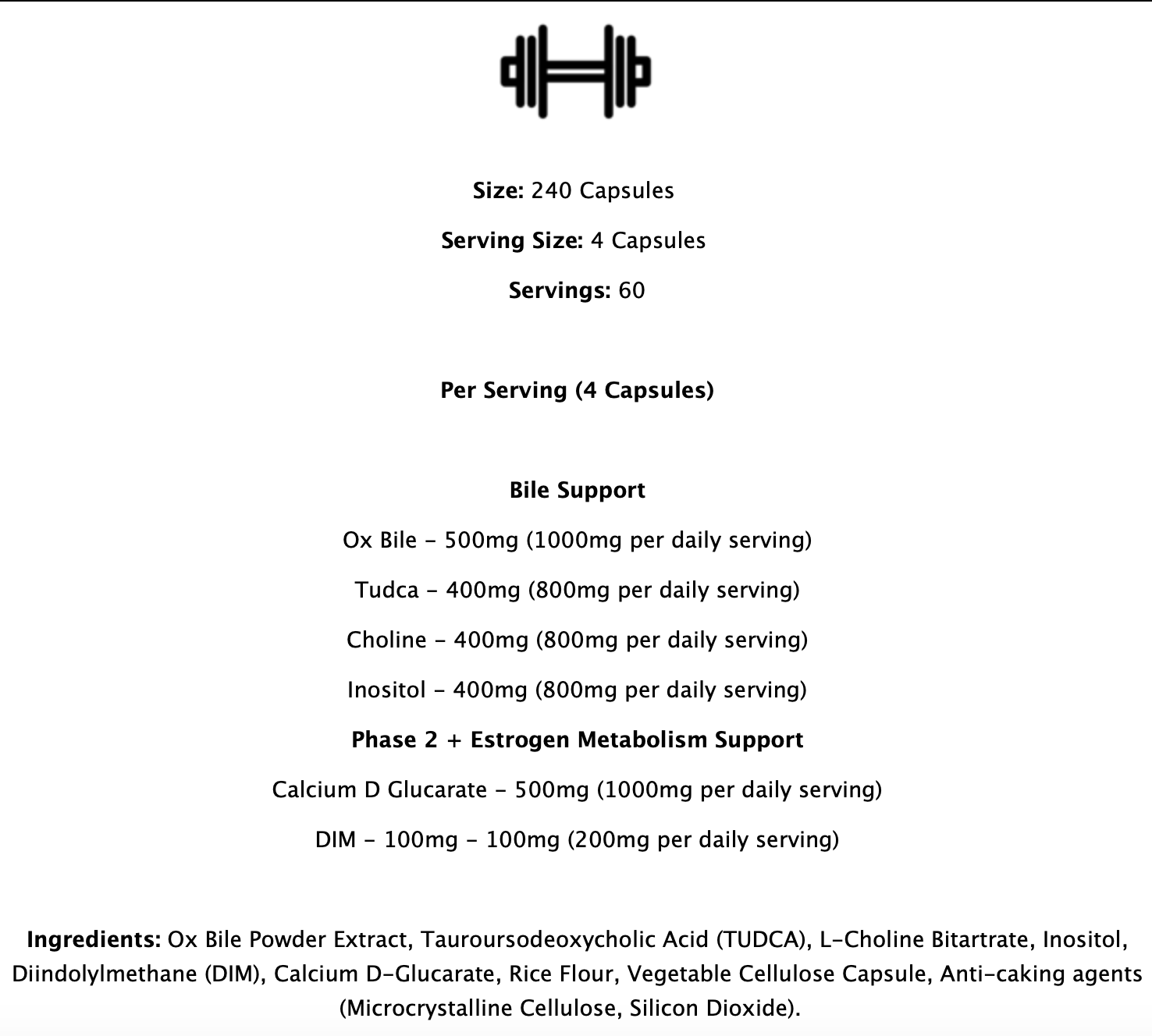 Supplement Needs - Liver Stack