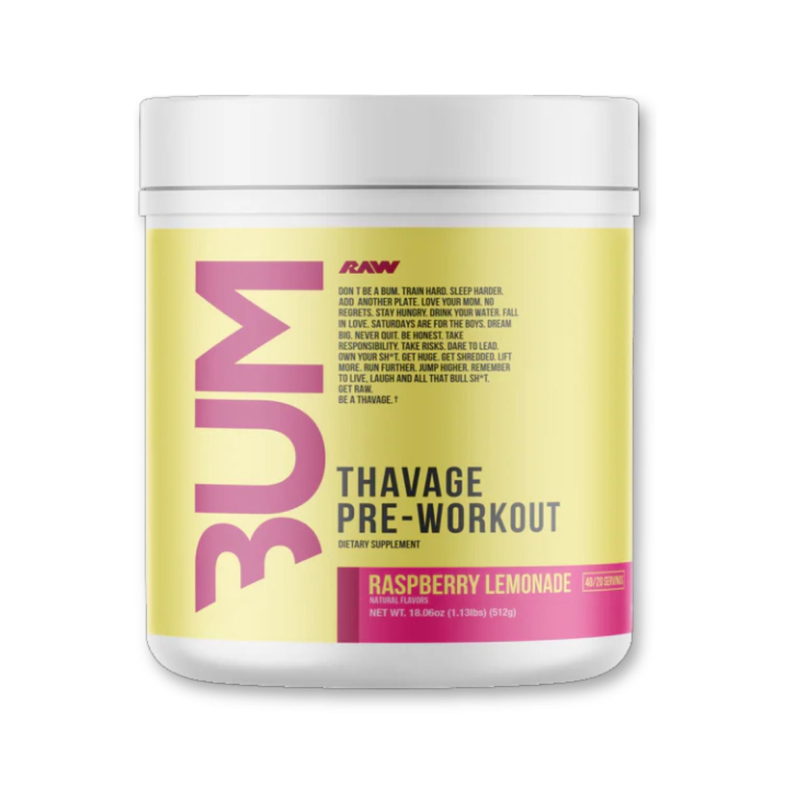Raw Nutrition Bum US Formel - Thavage Pre