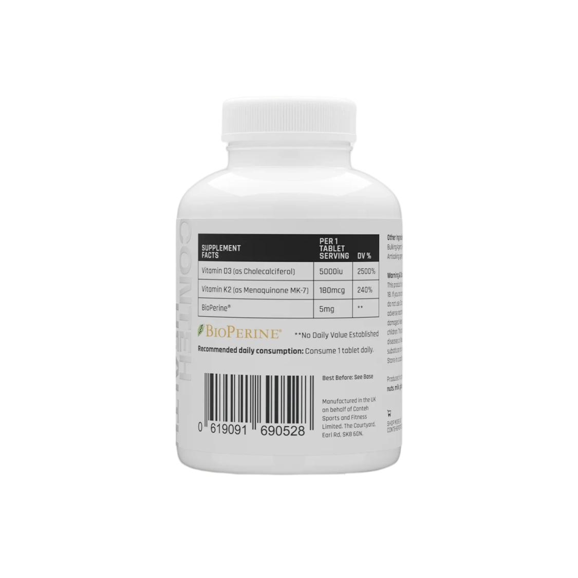 Conteh Sports - Vitamin D3 & K2 (5000IU)