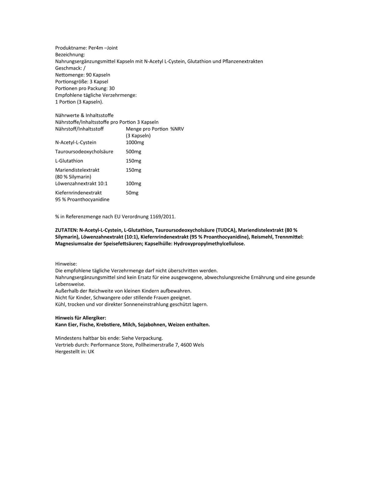 Per4m - Liver Support Capsules